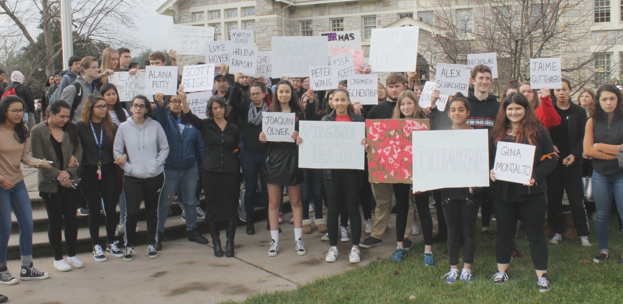 Students walkout on Wednesday